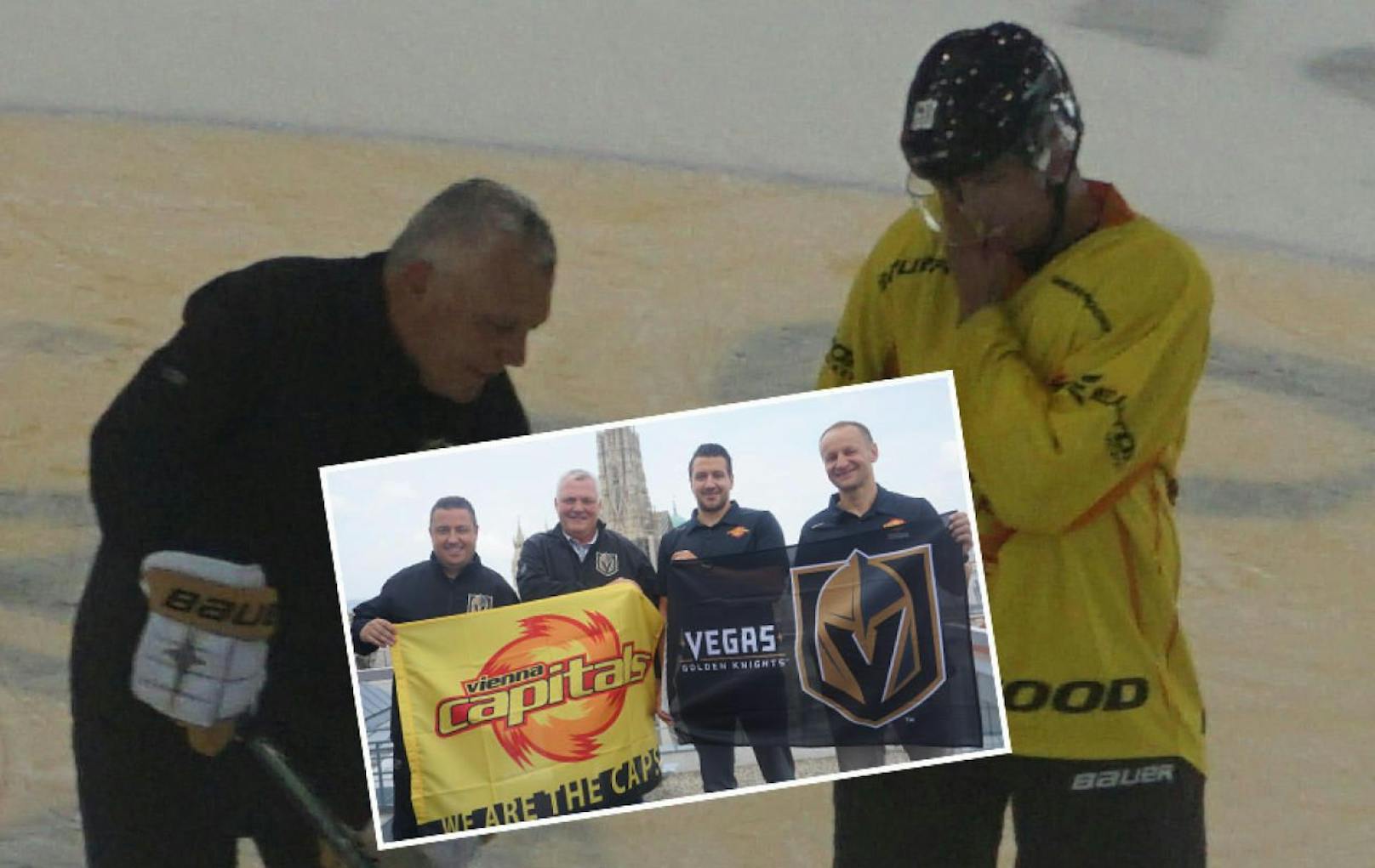 NHL-Coaches zu Gast in Wien! Die Vienna Capitals intensiveren die Partnerschaft mit den Las Vegas Golden Knights.