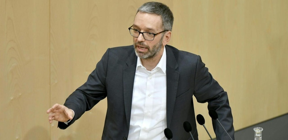 FPÖ-Klubchef Herbert Kickl im Nationalrat