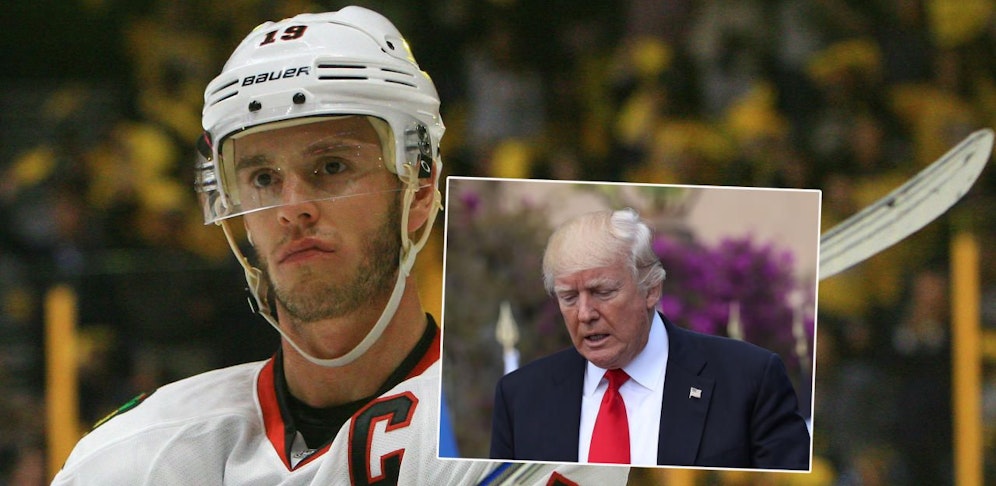 Jonathan Toews und Donald Trump