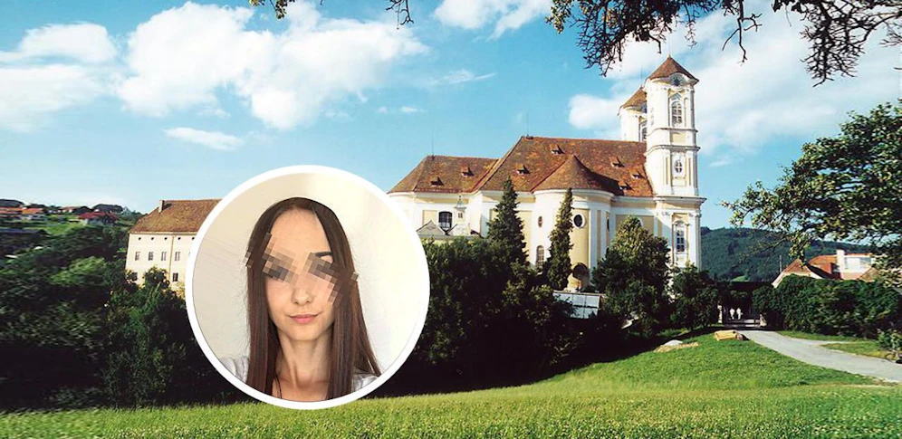 Die 18-jährige Anita J. wurde leblos im Kräutergarten neben der Weizberg-Kirche entdeckt. (Credit: Facebook, Stadtgemeinde Weiz/Fotomontage "Heute")