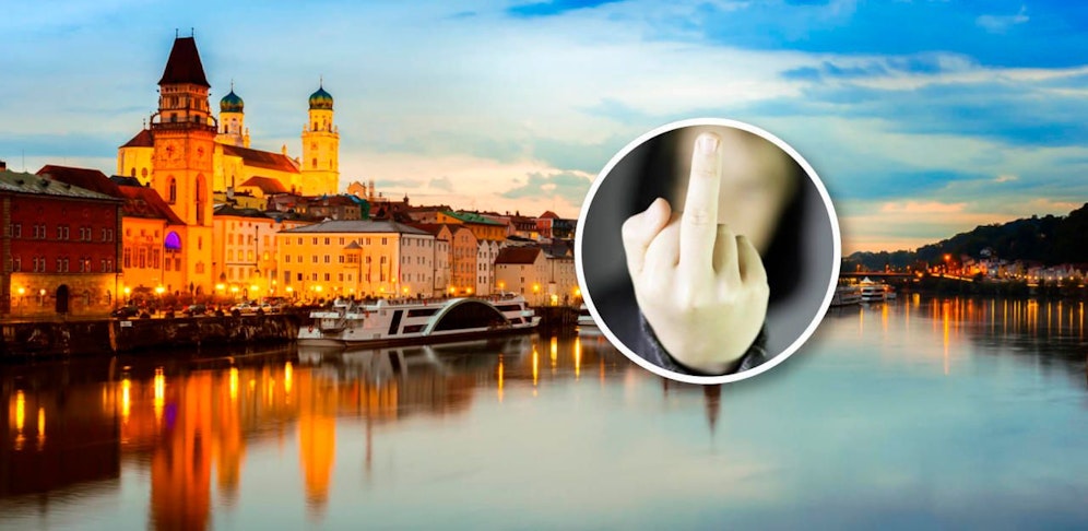 Der Schüler (16) aus OÖ zeigte den Beamten in Passau den Stinkefinger.