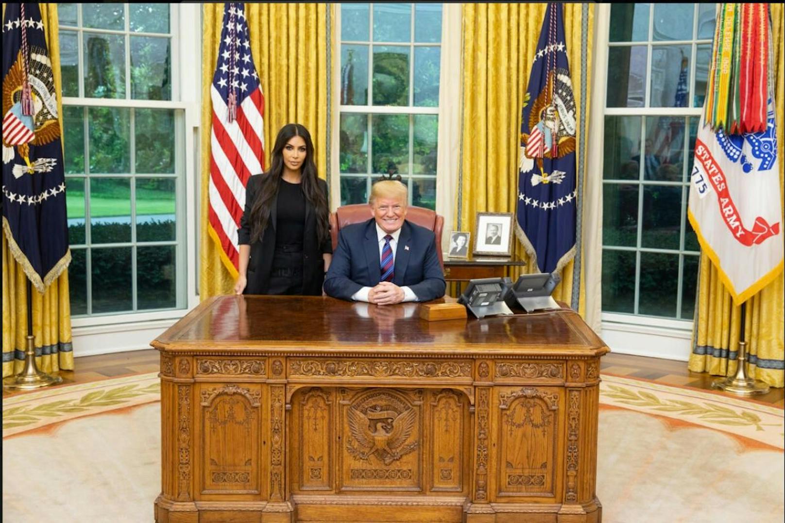 Kim Kardashian  mit Donald Trump.