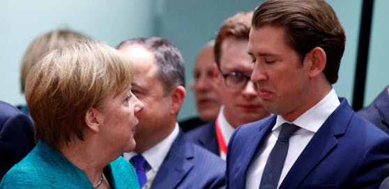 Angela Merkel und Sebastian Kurz: Glättet das neue Abkommen die Polit-Wogen?