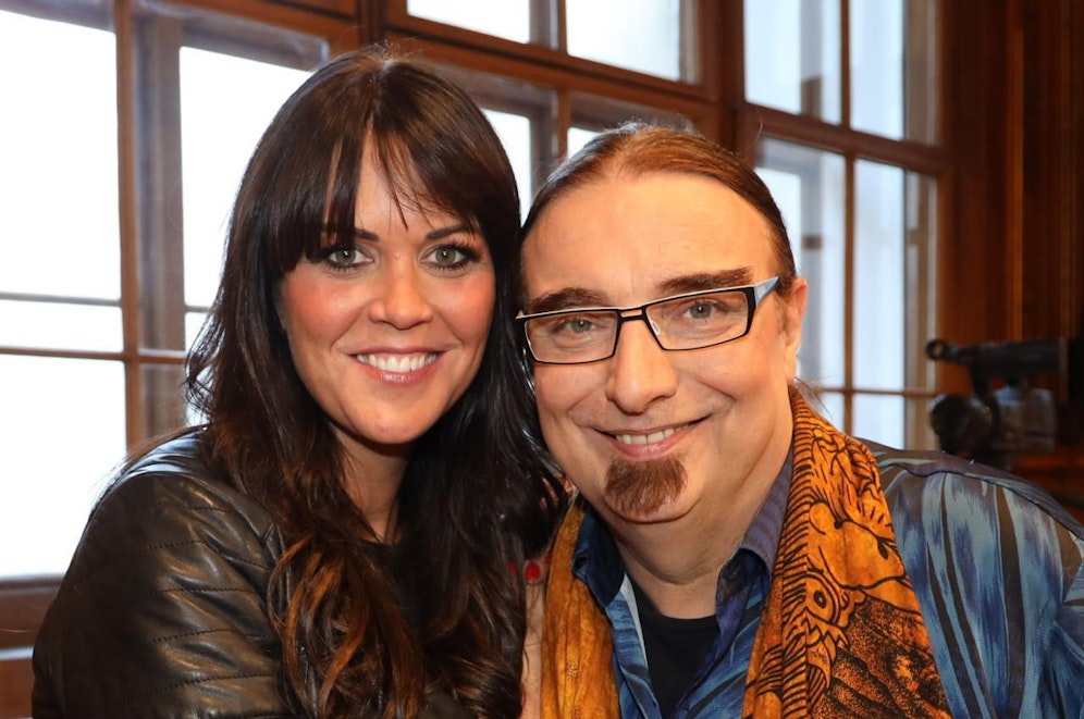 Rudi Dolezal mit Freundin Martina Reuter bei der Verleihung des Professor-Titels im Palais Niederösterreich im Dezember 2019