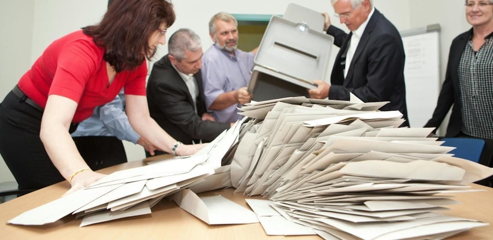 Archivbild: Stimmauszählung nach der Landtagswahl in Vorarlberg.