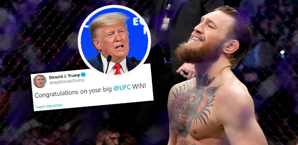 UFC-Kämpfer Conor McGregor huldigt US-Präsident Donald Trump
