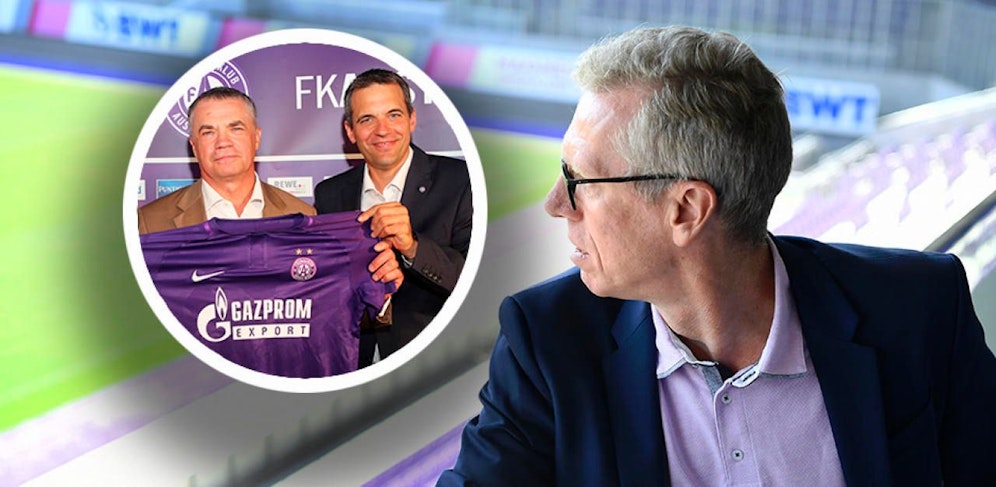 Peter Stöger über einen großen Gazprom-Deal bei der Austria. 
