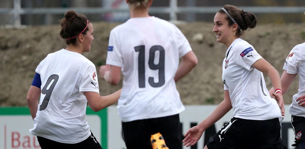 Jennifer Klein (li.) und Besijana Pireci (re.) sind auch im Nachwuchsnationalteam gesetzt.