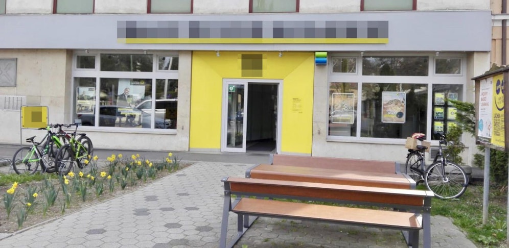 Die Bankfiliale in Klosterneuburg.