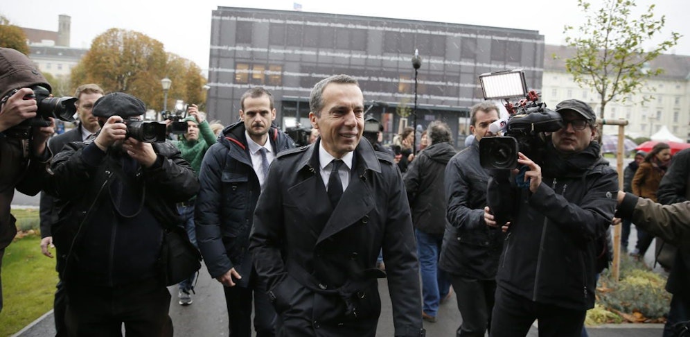 Christian Kern vor der Sitzung des SP-Präsidiums