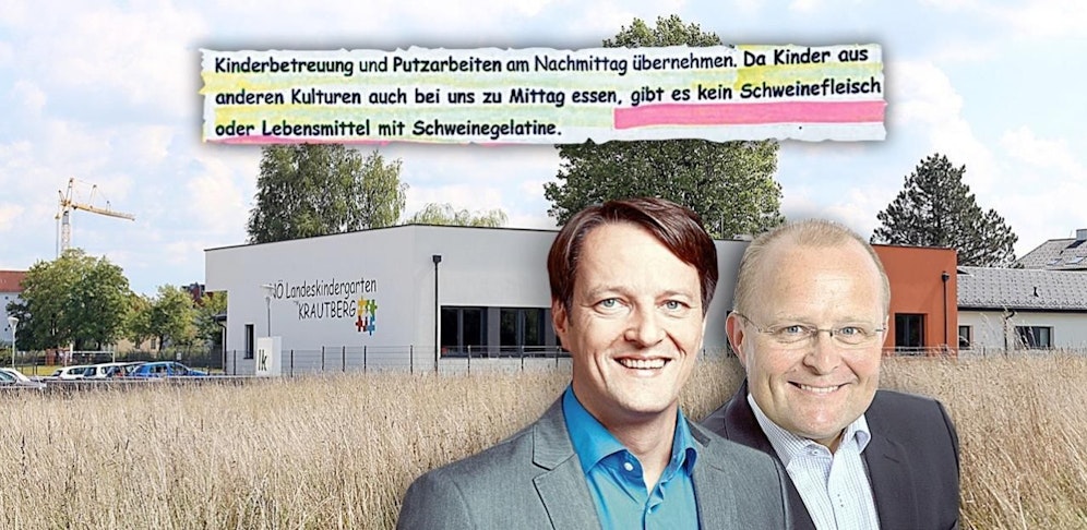 Mitteilung aus Kindergarten: D. Funke (re.) gegen G. Riegler