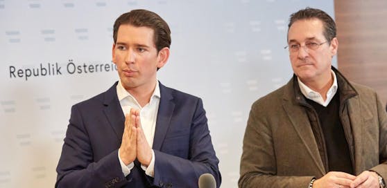 Bundeskanzler Sebastian Kurz und Vizekanzler Heinz-Christian Strache.