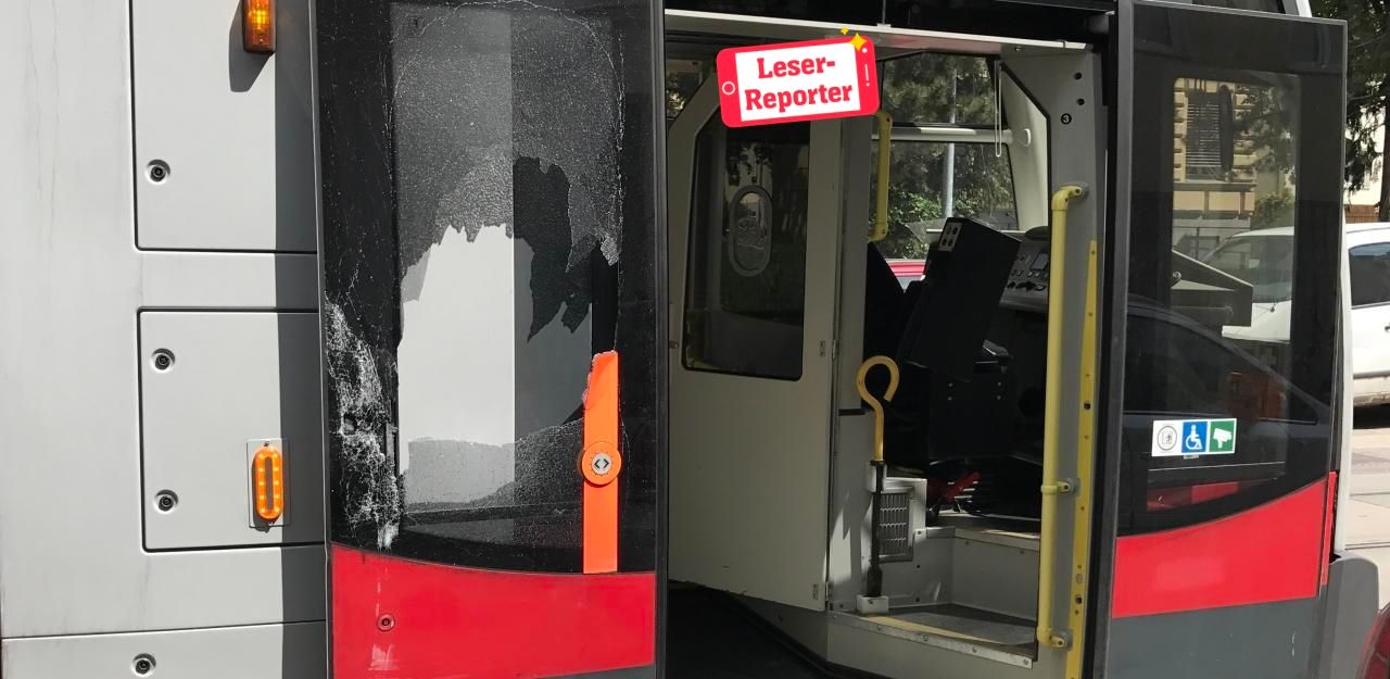 Heute.at - Kurz nicht aufgepasst: Auto-Tür auf, Bim-Tür hin