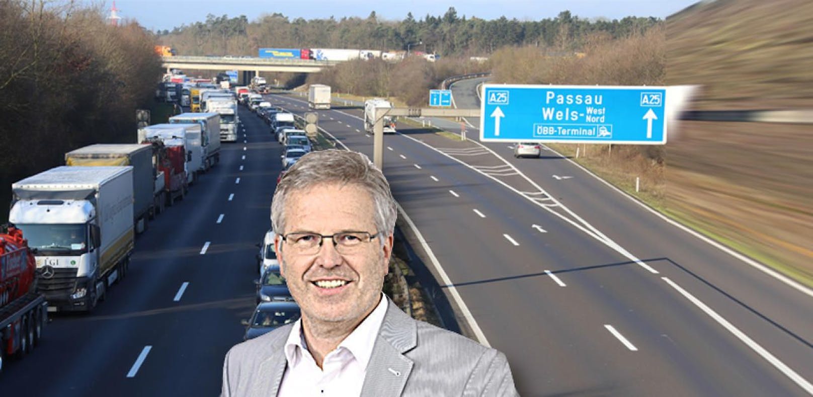Peter Csar schlägt vor, dass auf der Welser Autobahn die Vignettenpflicht aufgehoben wird. 