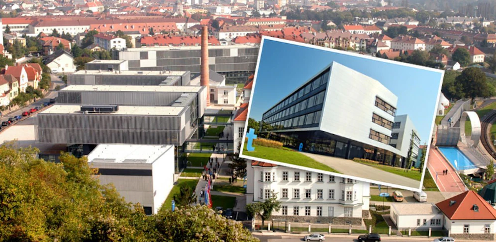 Campus Krems großes Bild, FH St. Pölten kleines Bild.