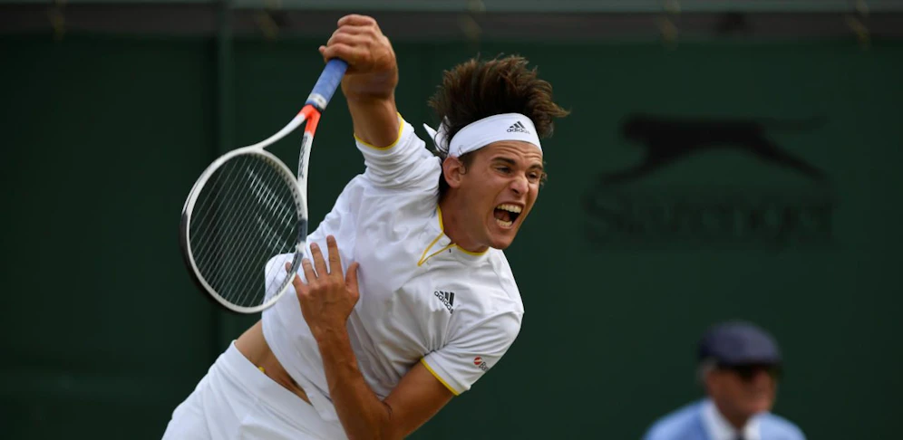 Schade! Dominic Thiem verpasst in Wimbledon den historischen Einzug in das Viertelfinale. 