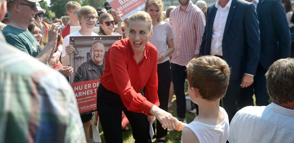 Die Sozialdemokraten rund um Mette Frederiksen dürften bei der Parlamentswahl in Dänemark stimmenstärkste Partei geworden sein.