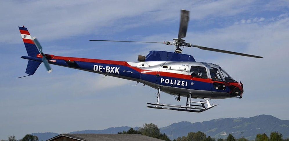 Auch ein Polizei-Hubschrauber war im Einsatz
