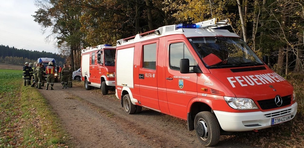 Drei Feuerwehren rückten aus, um den Mann zu finden.