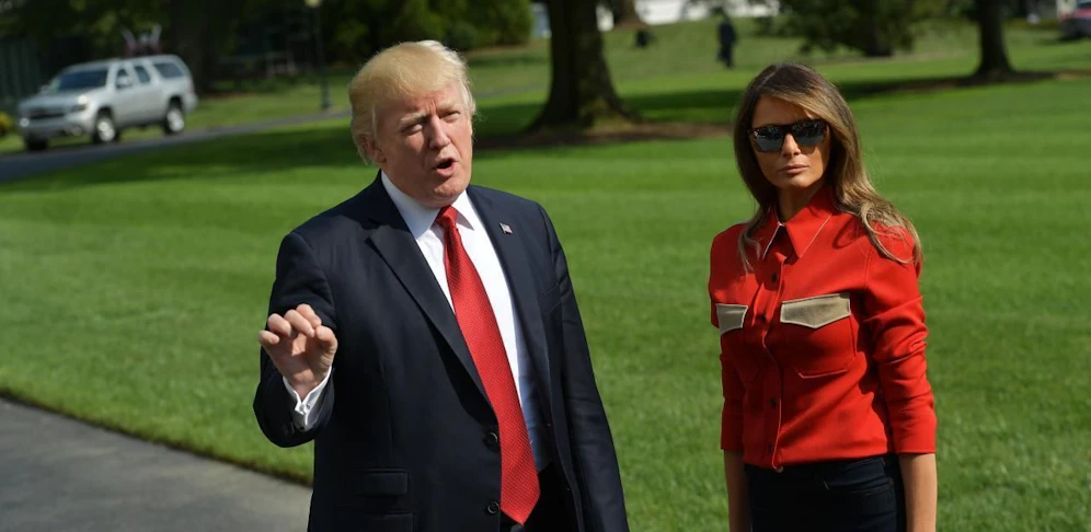 Ein Elfjähriger durfte für Donald Trump den Rasen des Weißen Hauses mähen.