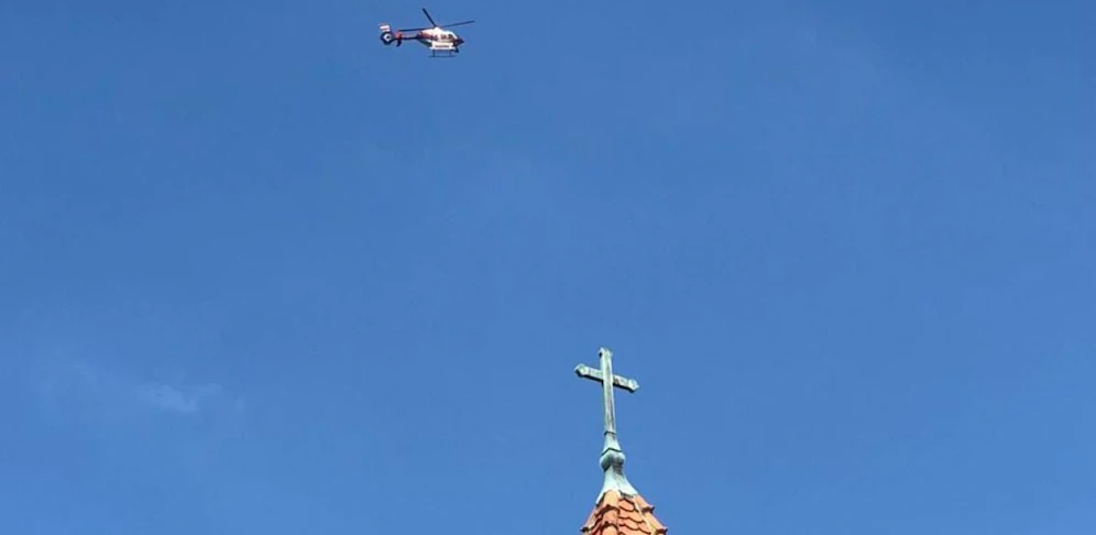Polizeiheli bei Johannesberg