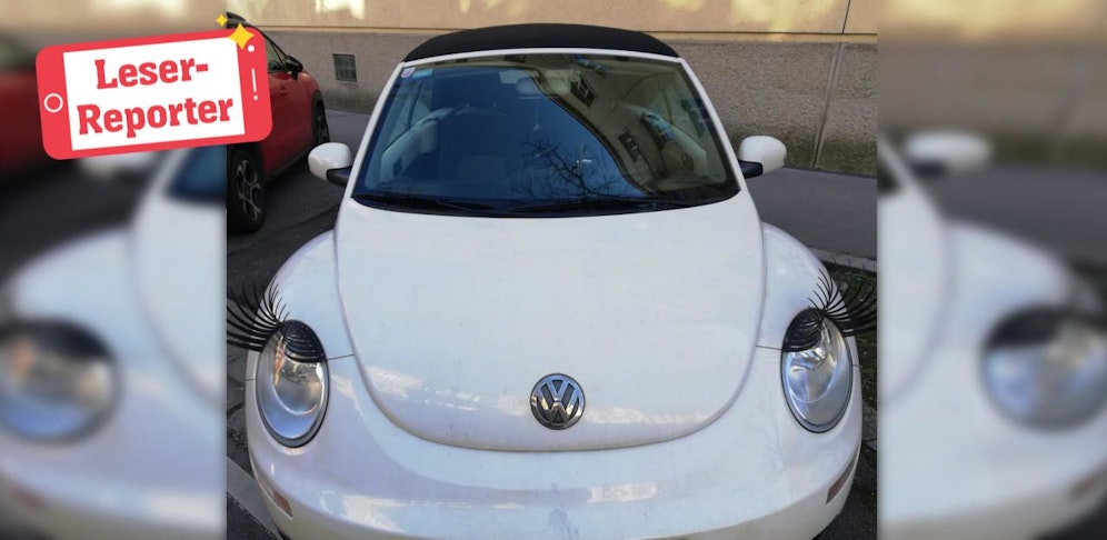 Dieser VW hat besonders hübsche Augen. 