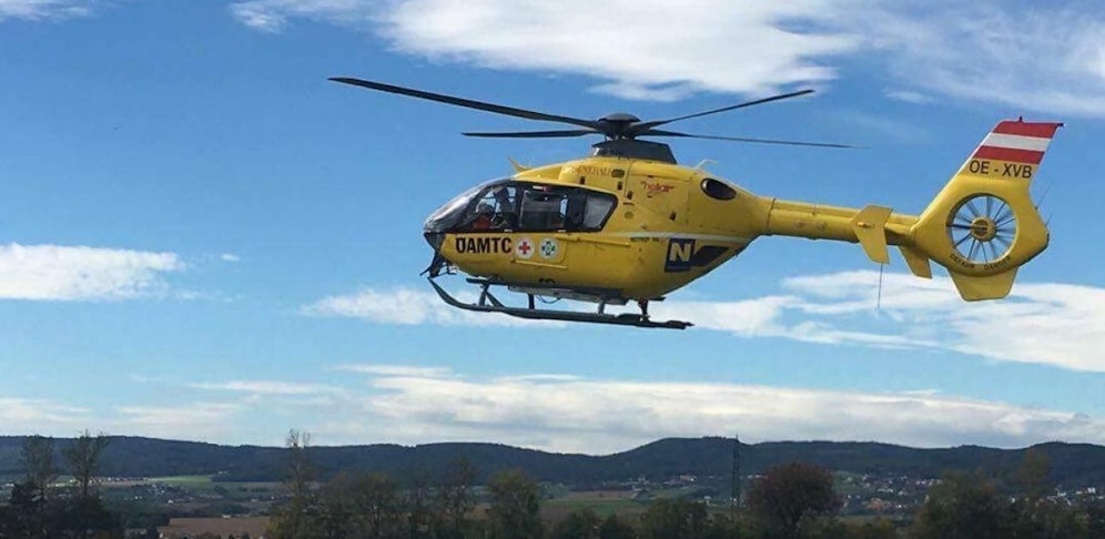 Der Schwerverletzte wurde mit dem Christophorus 15 ins LKH-St.Pölten gebracht