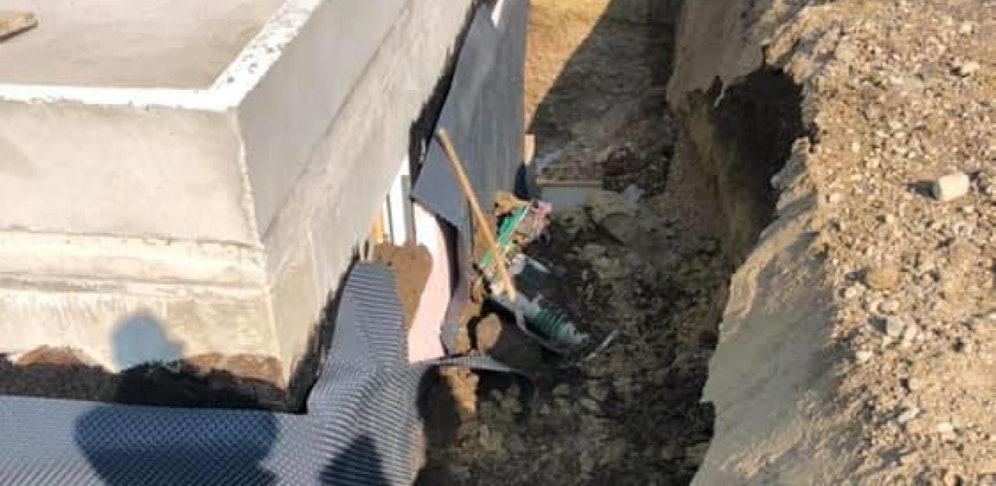 Hier wurde der Mann verschüttet.