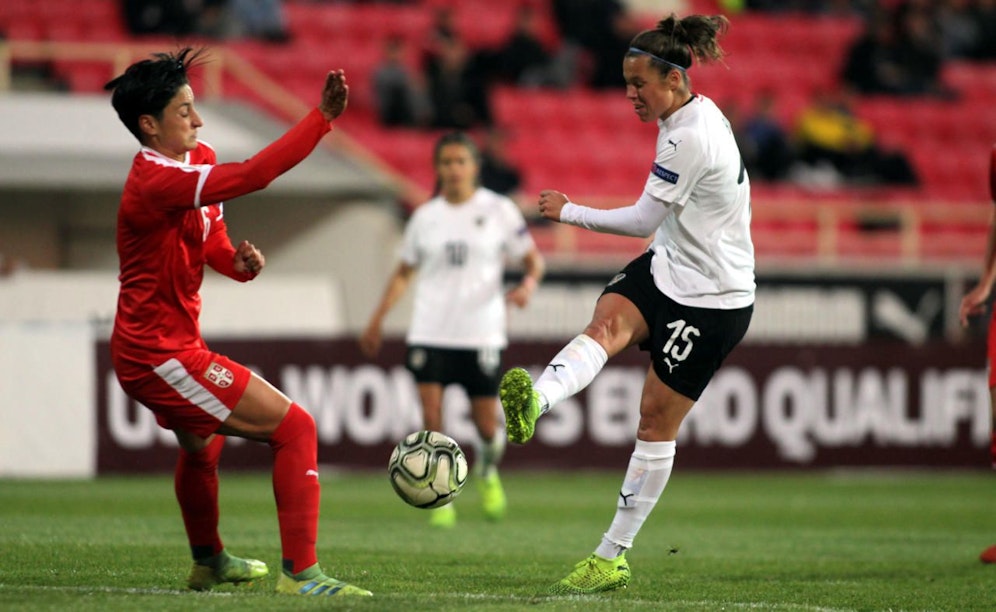 Nicole Billa gegen Serbien.