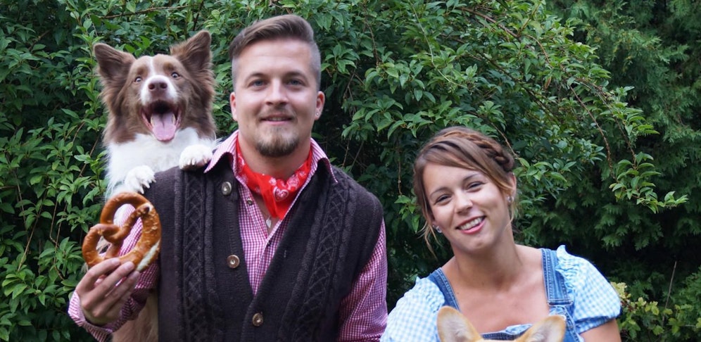 Vorfreude bei Mensch und Tier auf das Oktoberfest in Leitzersdorf.