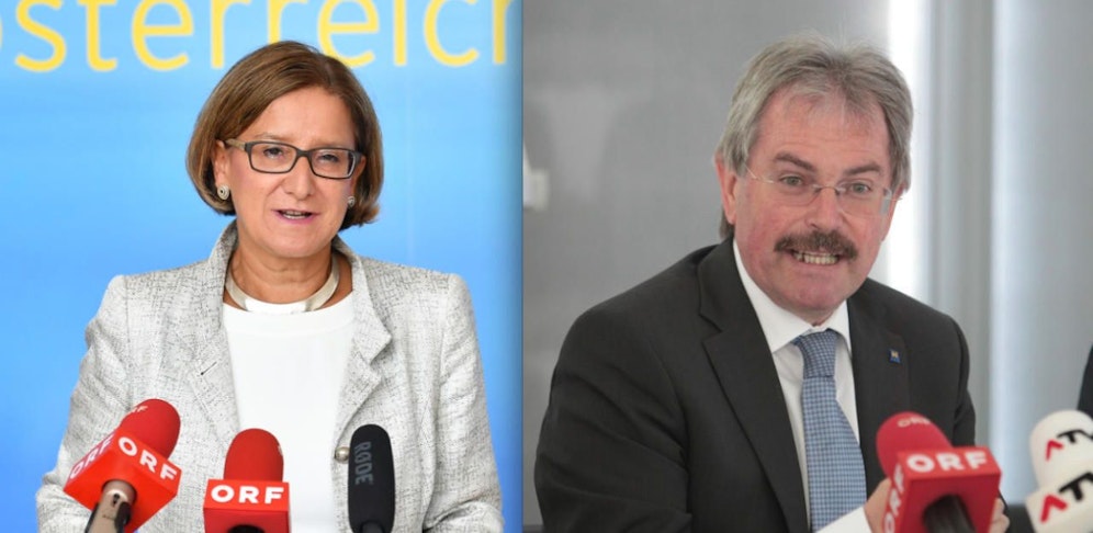 Landeshauptfrau Johanna Mikl-Leitner und Landesrat Karl Wilfing beschäftigen sich mit dem U-Bahn-Ausbau.