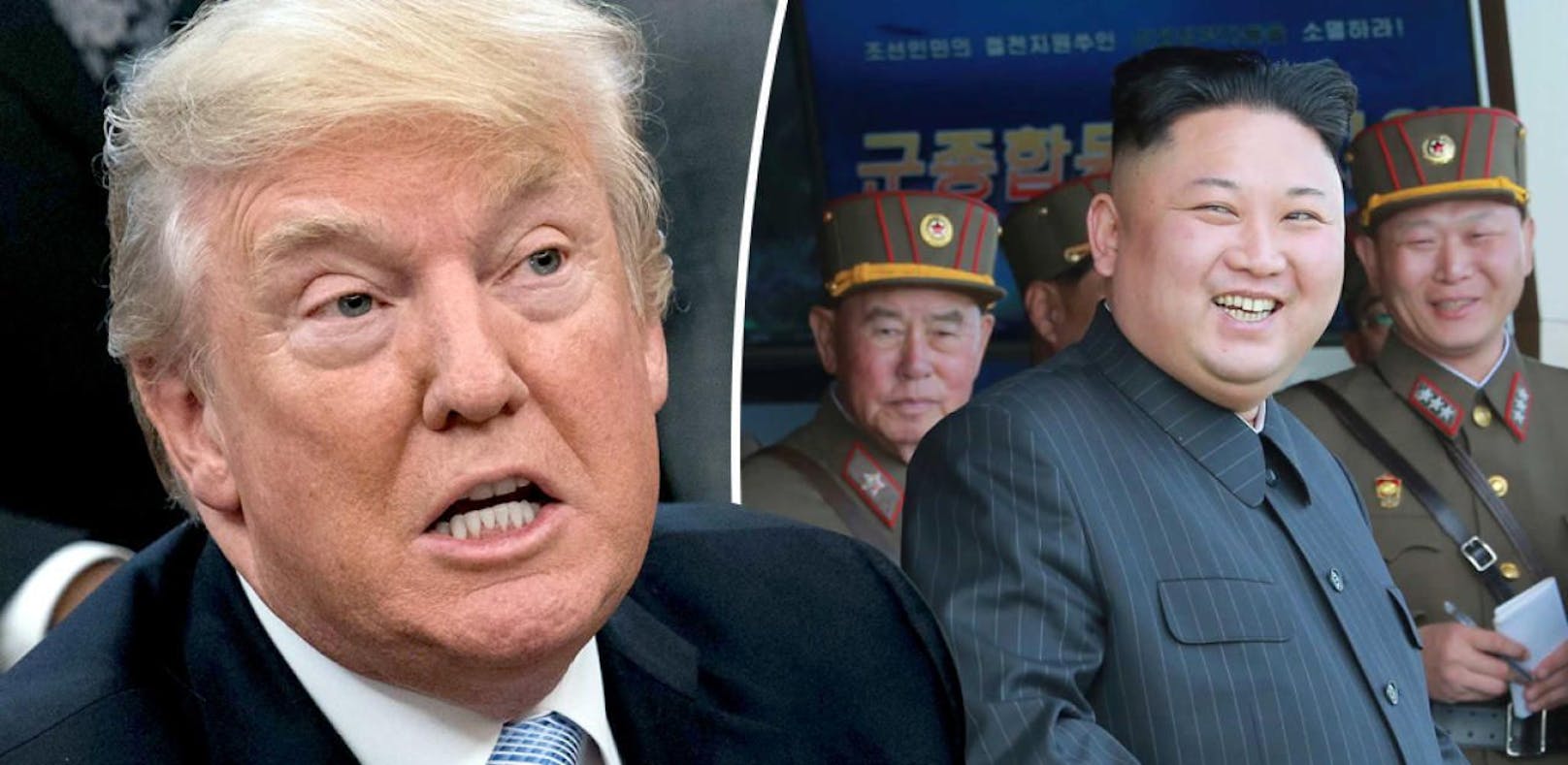 Können sich nicht leiden: US-Präsident Donald Trump und Nordkoreas Machthaber Kim Jong-un.