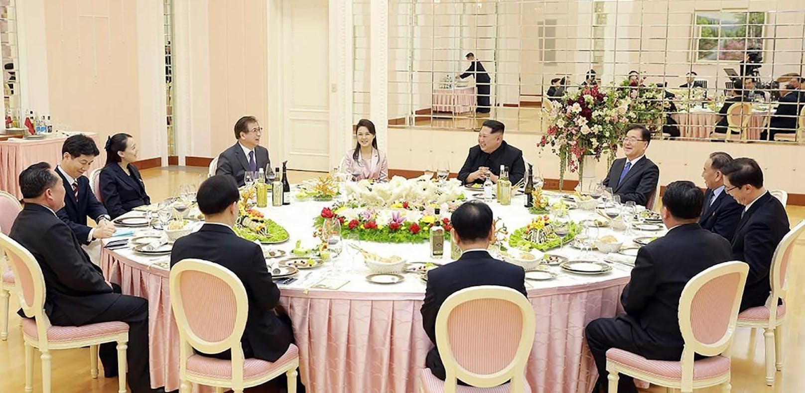 Kim Jong-un traf sich im März bereits mit einer südkoreanischen Delegation. 
