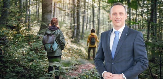 Danninger und ein Symbolbild von Wanderern