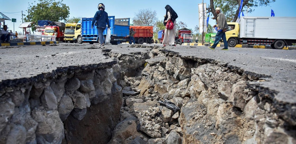 So sah es nach den Erdbeben im Sommer auf der indonesischen Insel Lombok aus.