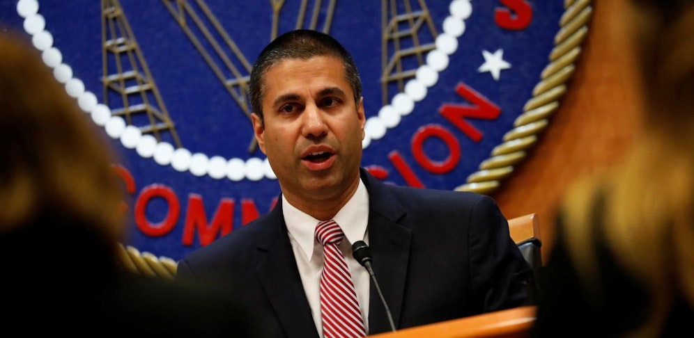 FCC-Vorsitzender Ajit Pai bildete die Speerspitze zur Rücknahme der Internet-Regulierungen.