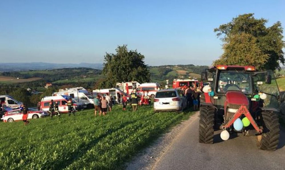 Bei dem Unfall wurden mehrere Personen schwer verletzt