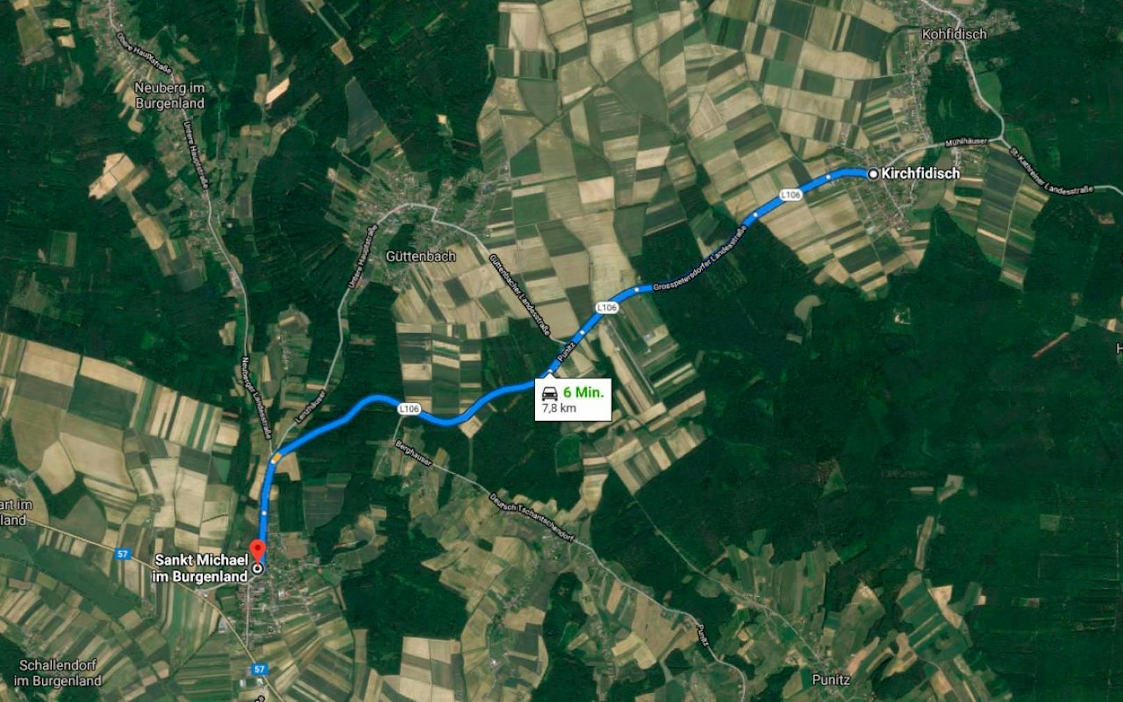 Auf der L106 zwischen Sankt Michael im Burgenland und Kirchfidisch ereignete sich am 29. Jänner 2020 ein tödlicher Unfall.