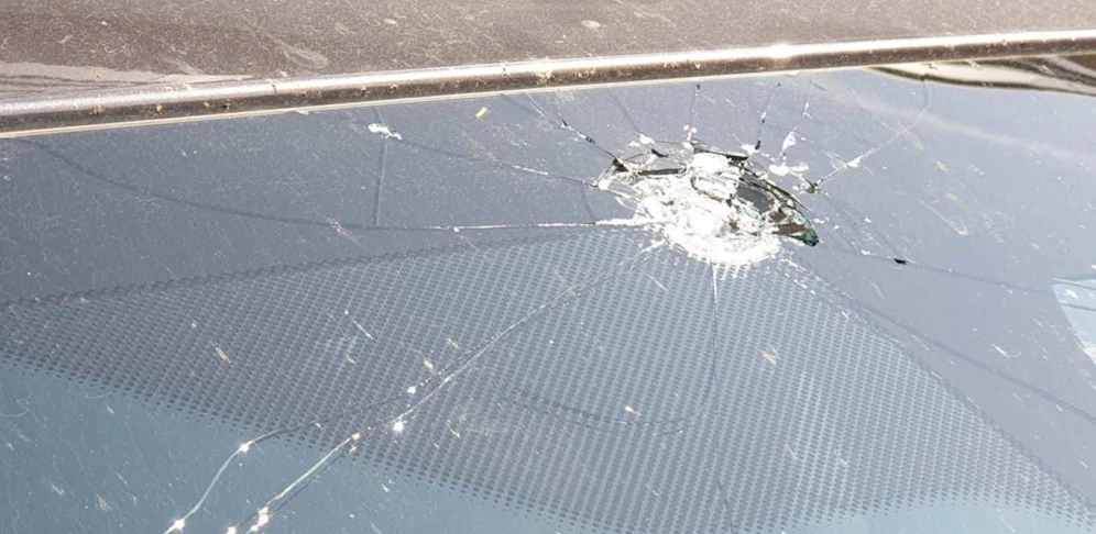 Zehn-Zentimeter-Loch in Windschutzscheibe: Geschoß schlug in BMW von Tullner Stadträtin ein. 