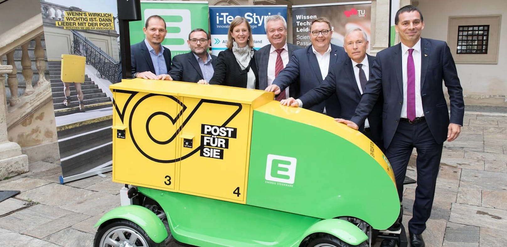 Elektro-Roboter stellt in Graz die Post zu