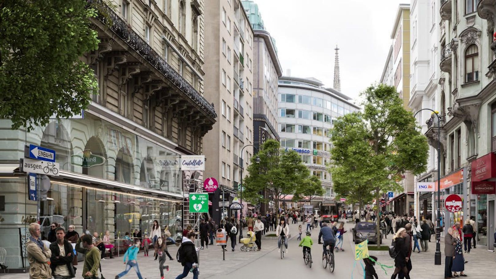 Mann stürzt vor Wiener Lokal, verpasst Beamten Hiebe