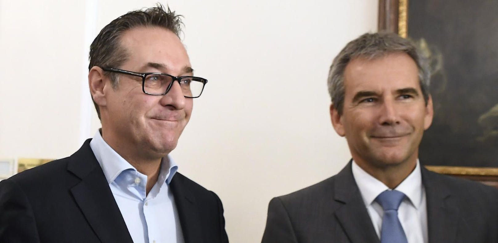 Ex-FPÖ-Vizekanzler Heinz-Christian Strache und Ex-ÖVP-Finanzminister Hartwig Löger.