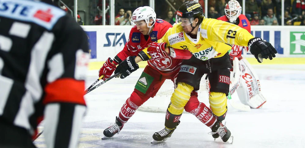 Patrick Harand (KAC) gegen Sondre Olden (spusu Capitals)