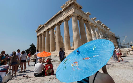Hitzewelle: In der griechischen Hauptstadt Athen wurden am Freitag 45 Grad gemessen.
