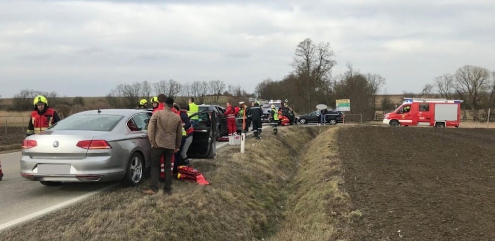 Der Unfall forderte fünf Verletzte, darunter zwei Kinder.