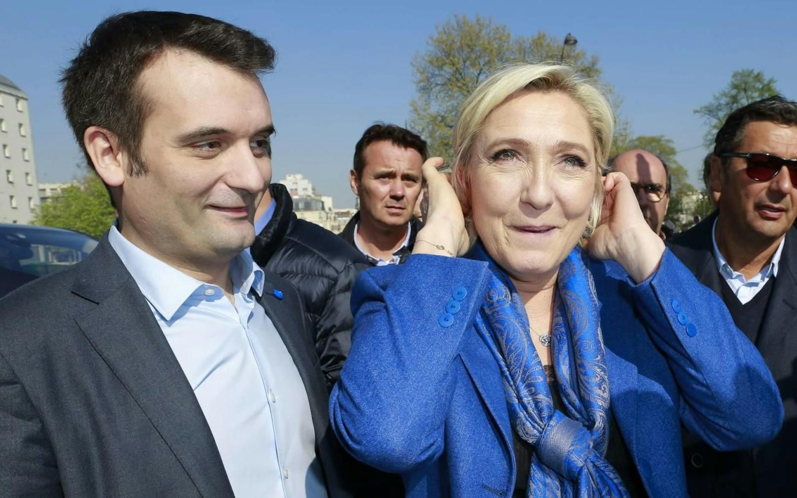 Aus und vorbei: Marine Le Pen und Florian Philippot von der Front National, hier bei einer Wahlveranstaltung im April, gehen getrennte Wege.
 