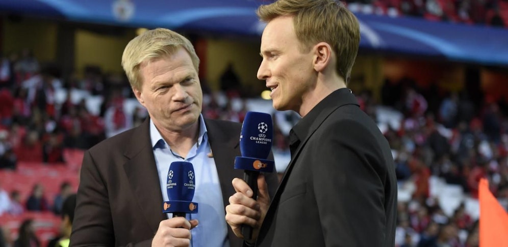 Gut bezahlt: Deutsche TV-Sportexperten wie Oliver Kahn (l.)