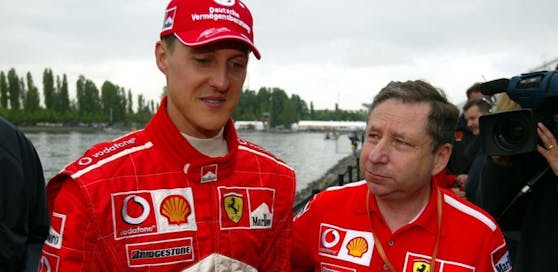 Michael Schumacher in seiner Ferrari-Zeit Jean Todt