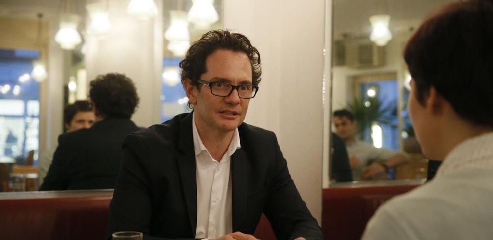 Der neue Neubauer Bezirkschef Markus Reiter im Gespräch mit "Heute"-Redakteurin Gerda Mackerle