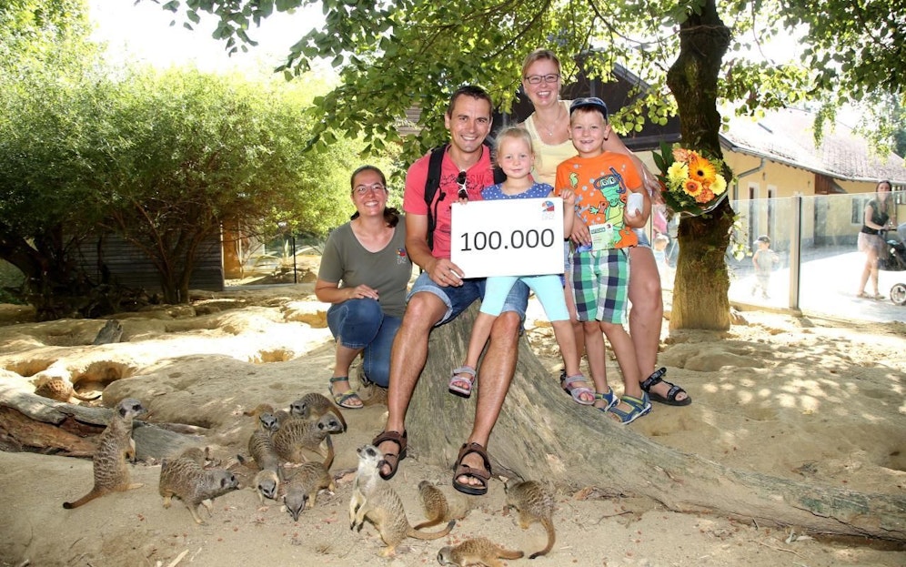 Der Zoo begrüßte am Donnerstag den 100.000 Besucher im Jahr 2017.